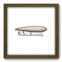 Quadro Decorativo - Dirigível Vintage - 33cm x 33cm - 125qdvm Quadro Decorativo - Dirigível Vintage - 33cm x 33cm - 125qdvm