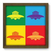 Quadro Decorativo - Disco Voador - 33cm x 33cm - 124qdvm