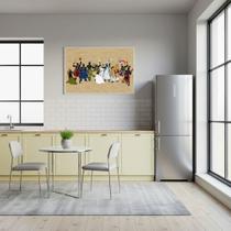 Quadro Decorativo Divindades Orixás - 50x70cm Cor:Moldura Preta