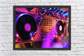 Quadro Decorativo Dj Disco Instrumentos Quartos Salas Decorações Com Moldura Quadro Decorativo Dj Disco Instrumentos Quartos Salas Decorações Com Moldura