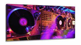 Quadro Decorativo DJ Música Som 130x60 em Tecido Canvas Quadro Decorativo DJ Música Som 130x60 em Tecido Canvas