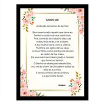 Quadro Decorativo do Salmo 128 A benção do temor do Senhor Quadro Decorativo do Salmo 128 A benção do temor do Senhor