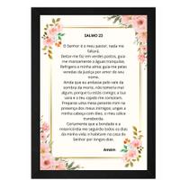 Quadro Decorativo do Salmo 23 Fé e Proteção em Sua Casa