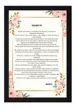 Quadro Decorativo do Salmo 91 Fé e Proteção em Sua Casa Cor:PretoTamanho:A3 Quadro Decorativo do Salmo 91 Fé e Proteção em Sua Casa Cor:PretoTamanho:A3