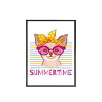 Quadro Decorativo Dog Summer Time 20X30Cm