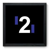 Quadro Decorativo - Dois - 33cm x 33cm - 043qdap