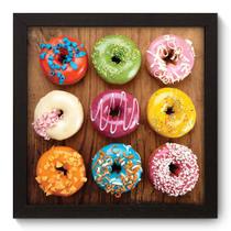 Quadro Decorativo - Donuts - 22cm x 22cm - 001qdcp