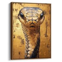 Quadro decorativo Dourado Guardião da Floresta Ancestral - Art Canvas
