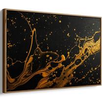 Quadro decorativo Dourado Rastro de Energia Cósmica - Art Canvas