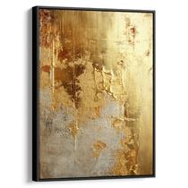 Quadro decorativo Dourado Reflexo das Memórias Antigas - Art Canvas