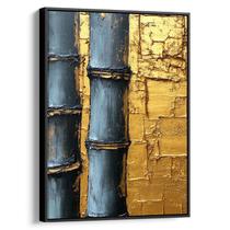Quadro decorativo Dourado Sonho Entre Texturas Rústicas - Art Canvas