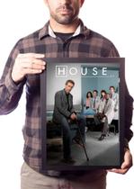 Quadro Decorativo Dr House Serie Poster Na Moldura Quadro Decorativo Dr House Serie Poster Na Moldura