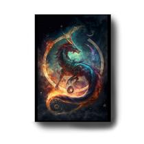 Quadro Decorativo Dragão Mágico com Moldura E Acetato Tamanho A3 Quadro Decorativo Dragão Mágico com Moldura E Acetato Tamanho A3