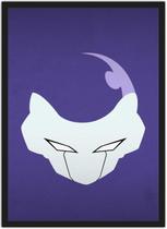 Quadro Decorativo Dragon Ball Freeza Nerd Geek Decorações Com Moldura