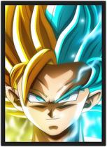 Quadro Decorativo Dragon Ball Goku Desenho Anime Com Moldura G14 - Vital Quadros