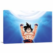 Quadro decorativo Dragon Ball Goku Genki dama Tela em Tecido