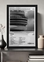 Quadro Decorativo Drake Views (Black&white) Com Vidro Tamanho:21cm x 30cm (A4)