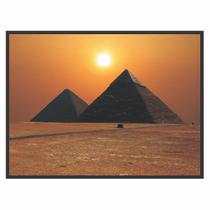 Quadro Decorativo Duas Pirâmides do Egito 90x60 Sala Quarto - Comfort Quadros