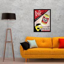 Quadro Decorativo Duff Beer Simpsons 45x34cm