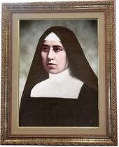 Quadro decorativo e religioso da Santa Madre Paulina, modelo 01, Tamanho 53x43cm Angelus.