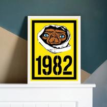 Quadro Decorativo E.T 1982 45x34cm - com vidro Quadro Decorativo E.T 1982 45x34cm - com vidro