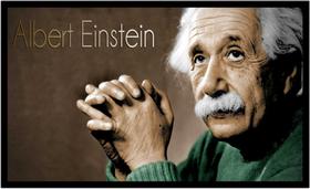 Quadro Decorativo Einstein Física Matemática Laboratório Salas Casa Quartos Com Moldura RC003