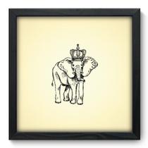 Quadro Decorativo - Elefante - 33cm x 33cm - 061qdsp Quadro Decorativo - Elefante - 33cm x 33cm - 061qdsp