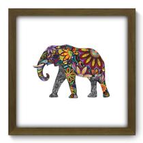Quadro Decorativo - Elefante - 33cm x 33cm - 168qdsm Quadro Decorativo - Elefante - 33cm x 33cm - 168qdsm