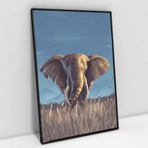 Quadro Decorativo Elefante em tela Canvas