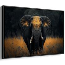 Quadro decorativo Elefante Guardião da Savana Iluminada - Art Canvas