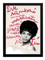 Quadro Decorativo Elza Soares Samba Raiz