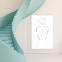 Quadro Decorativo Em Canvas Corpo De Mulher