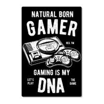 Quadro Decorativo Em Mdf 20X30 Natural Born Gamer
