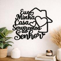 Quadro Decorativo em MDF Preto Frases Motivacionais Biblicas Religiosas Parede Sala Quarto Lar Cristão Quadro Decorativo em MDF Preto Frases Motivacionais Biblicas Religiosas Parede Sala Quarto Lar Cristão