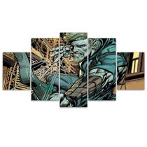Quadro Decorativo em Mosaico MDF Arqueiro Verde 115x60cm