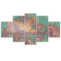 Quadro Decorativo em Mosaico MDF Borderlands Grupo 115x60cm