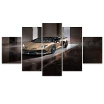 Quadro Decorativo em Mosaico MDF Carro Salão 115x60cm Quadro Decorativo em Mosaico MDF Carro Salão 115x60cm