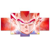 Quadro Decorativo em Mosaico MDF Dragon Ball Vegeta 115x60cm