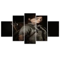 Quadro Decorativo em Mosaico MDF Ellie Perfil 115x60cm Quadro Decorativo em Mosaico MDF Ellie Perfil 115x60cm