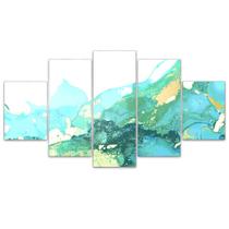 Quadro Decorativo em Mosaico MDF Mármore 22 115x60cm Quadro Decorativo em Mosaico MDF Mármore 22 115x60cm