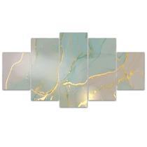 Quadro Decorativo em Mosaico MDF Mármore 28 115x60cm Quadro Decorativo em Mosaico MDF Mármore 28 115x60cm