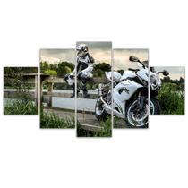 Quadro Decorativo em Mosaico MDF Moto 10 115x60cm