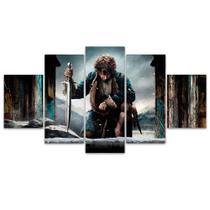 Quadro Decorativo em Mosaico MDF O Hobbit 115x60cm Quadro Decorativo em Mosaico MDF O Hobbit 115x60cm