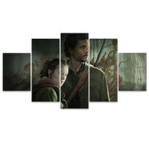 Quadro Decorativo em Mosaico MDF Série The Last of Us Ellie e Joel