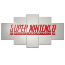 Quadro Decorativo em Mosaico MDF Super Nintendo 115x60cm - Império da Impressão