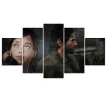 Quadro Decorativo em Mosaico MDF The Last of Us Ellie e Joel Carro