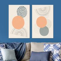 Quadro Decorativo em Tela Dupla 100x60cm Minimalista Moderna para Sala Recepção Escritório Quarto