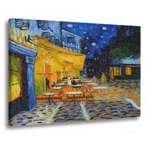 Quadro Decorativo Em Tela Grande O Terraço Do Café A Hd Van Gogh Borda Infinita