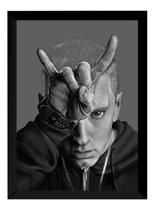 Quadro Decorativo Eminem Rap God Arte Moldurada Quadro Decorativo Eminem Rap God Arte Moldurada