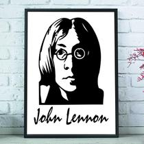 Quadro Decorativo Emoldurado Arte Desenho John Lennon Para sala quarto